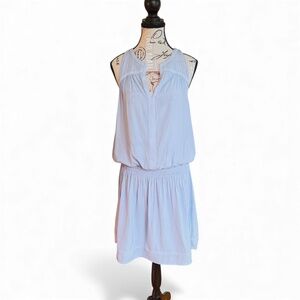 Ramy Brook Light Blue Sleeveless Drop-Waist Dress – Size M